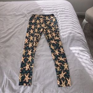 Lularoe Gingerbread man leggings